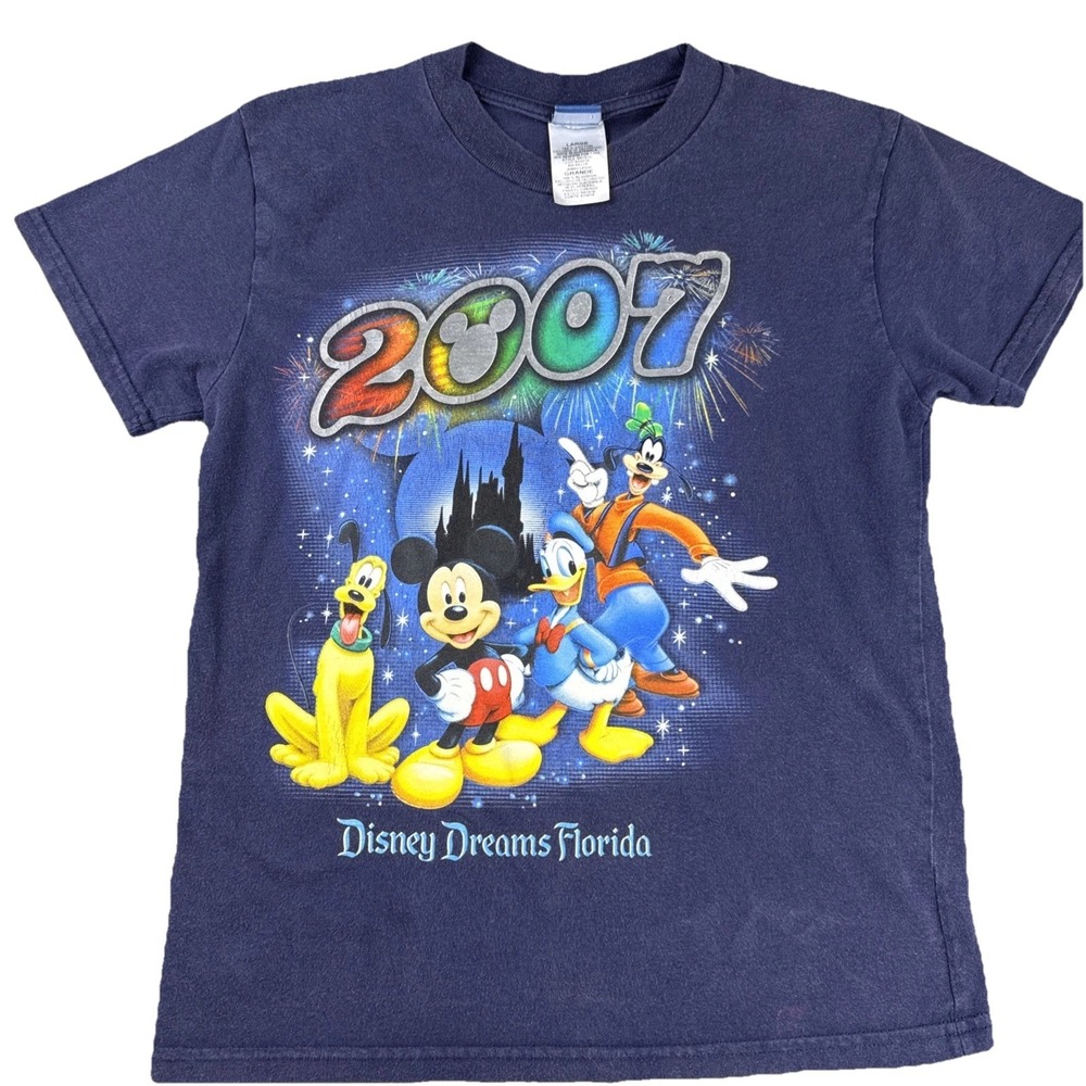 Disney Dreams Florida 2007 Mickey Mouse‎ Goofy Pluto Donald Duck Youth Large